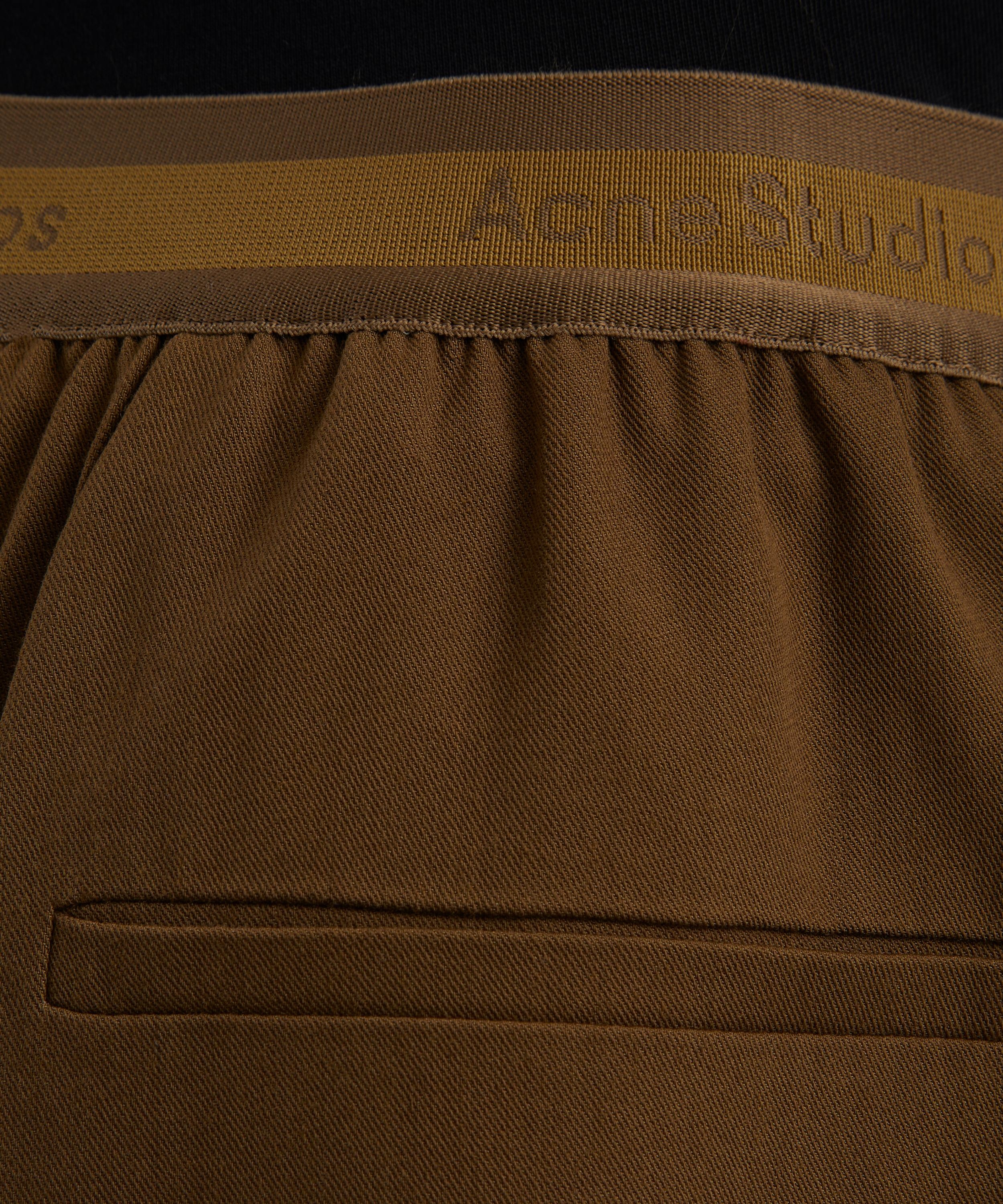 Brown Loose-Fit Logo Trousers - 5