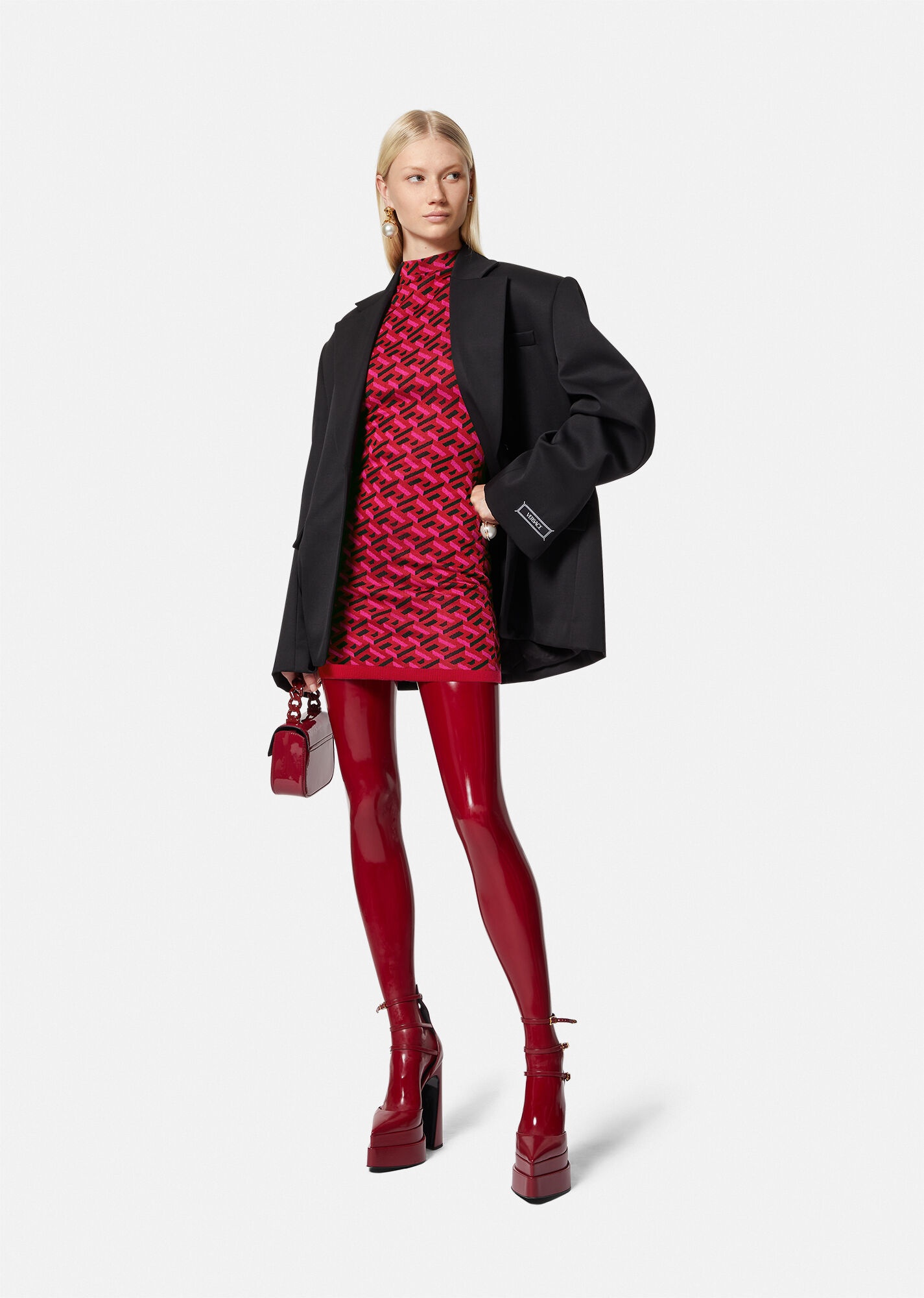 La Greca Jacquard Mini Dress - 2