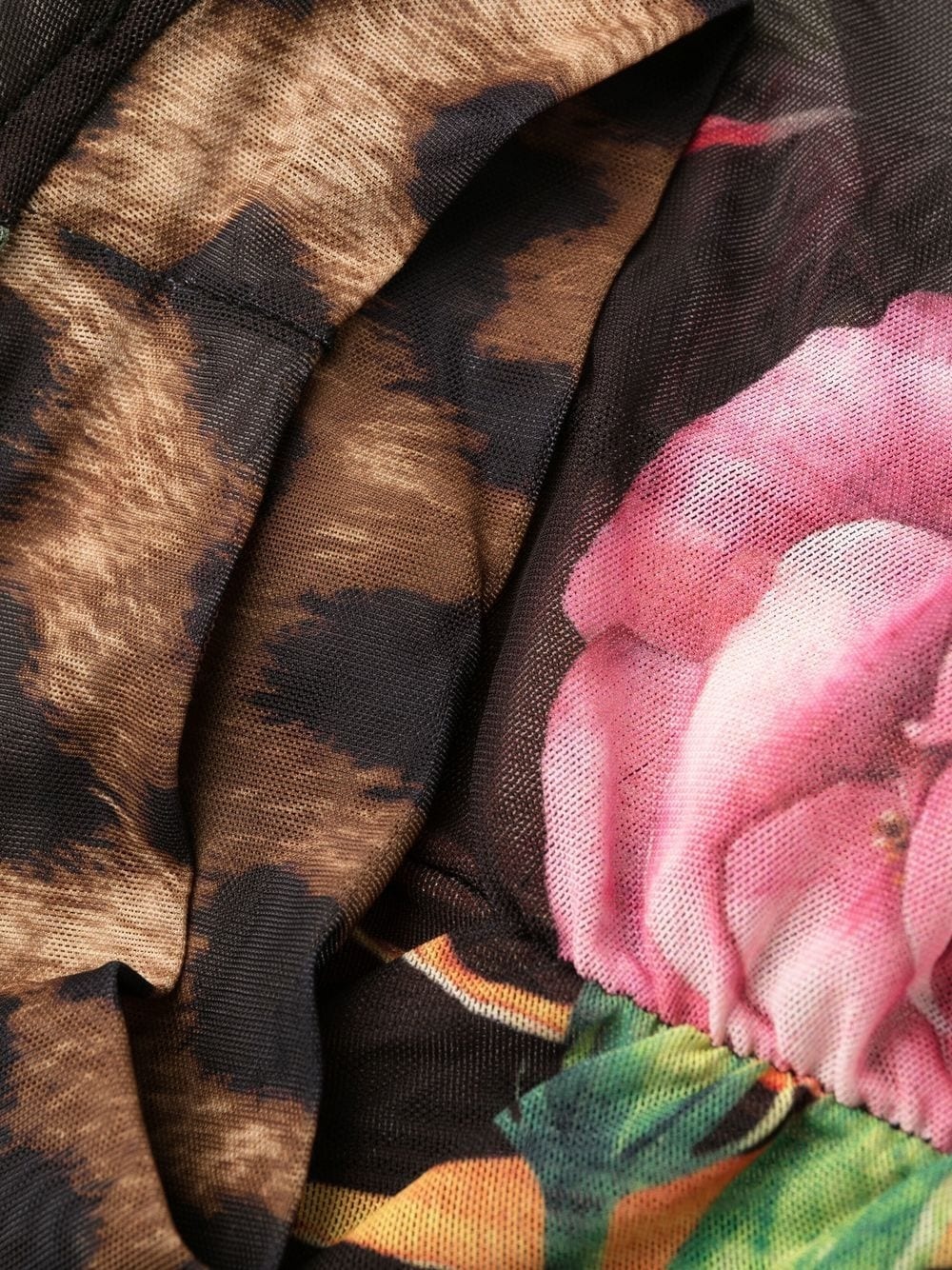 floral-print short dress - 5
