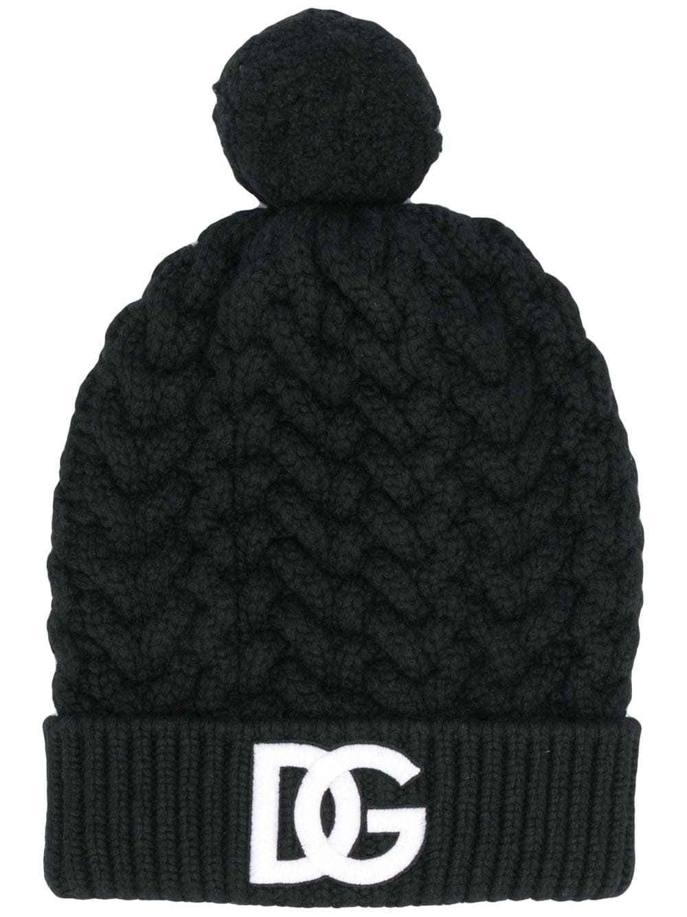 cashmere pompom beanie - 1