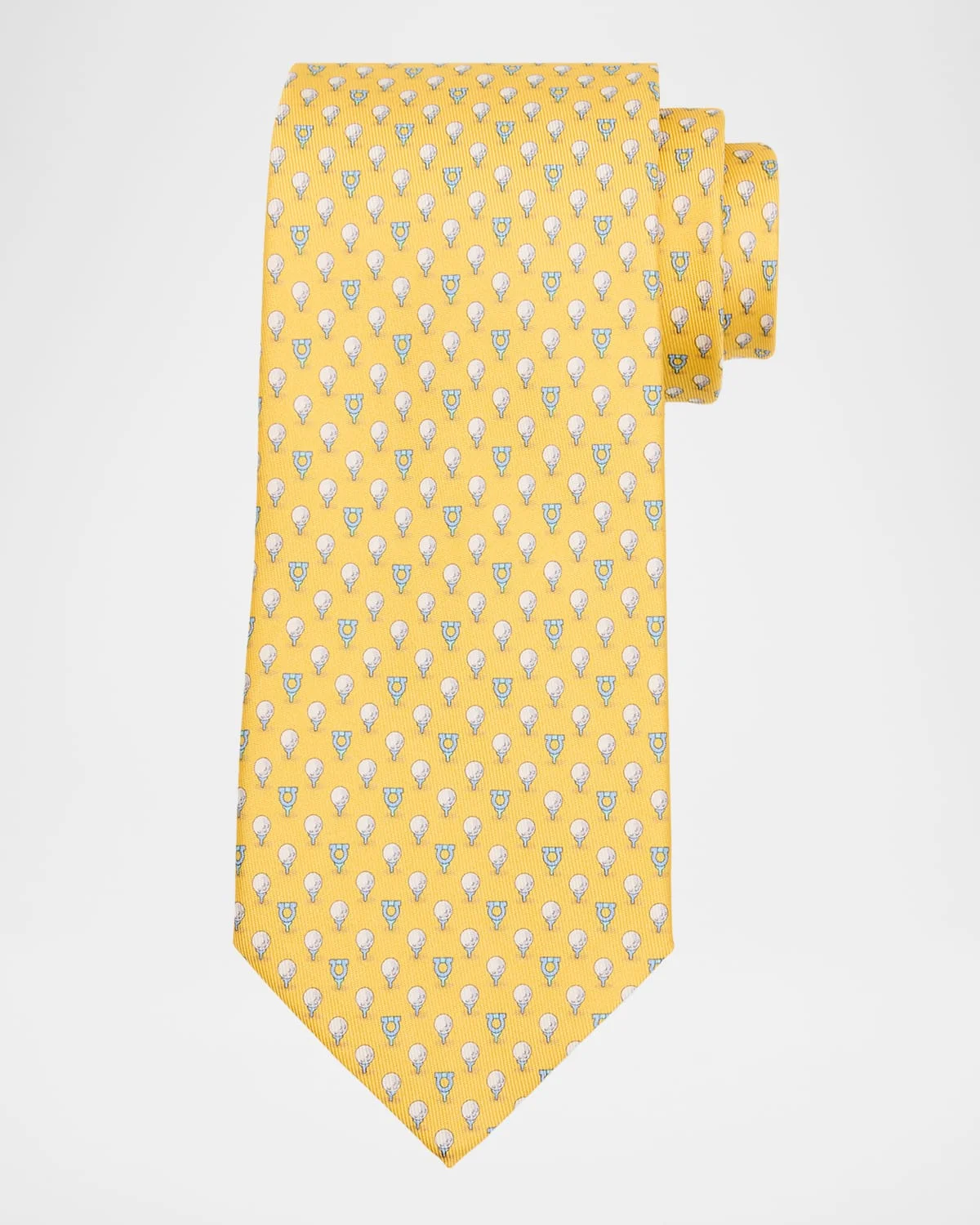 Men's Gancini Golf Tee Silk Tie - 1
