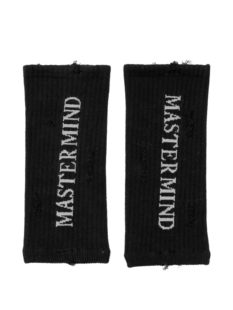 MASTERMIND WORLD distressed-effect gloves outlook