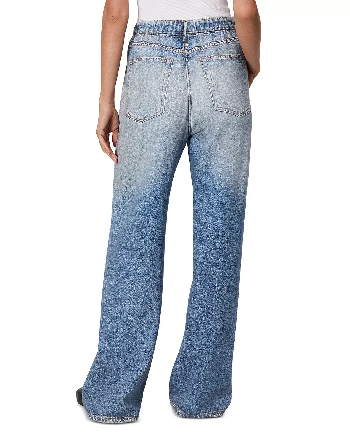 Miramar High Rise Wide Leg Cotton Terry Sweatpant Jeans - 3