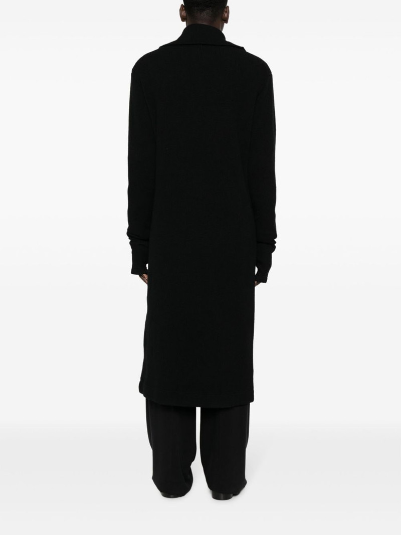 hooded glove-sleeves maxi cardigan 4