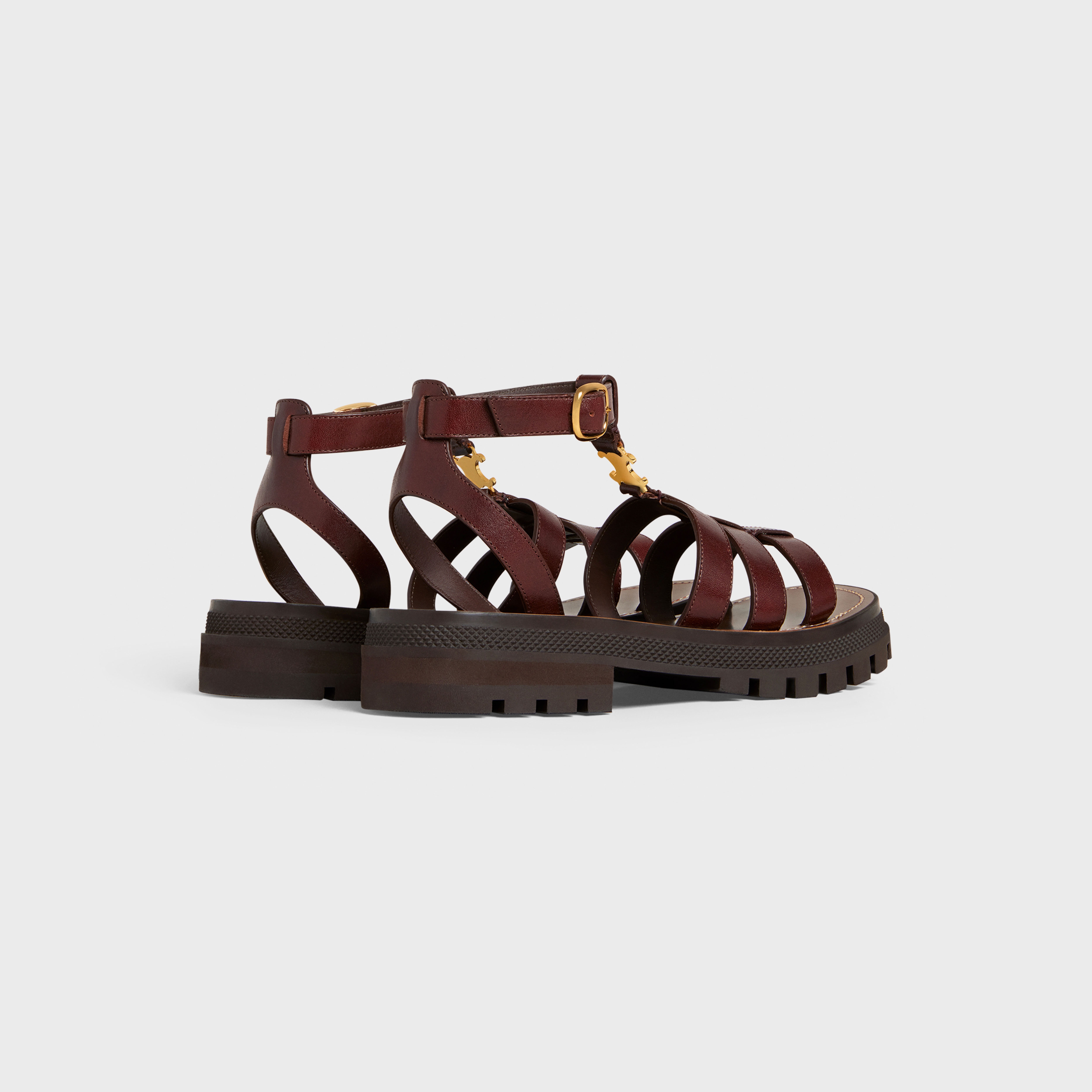 CLEA TRIOMPHE GLADIATOR CHUNKY SANDAL in Vegetal Calfskin - 3