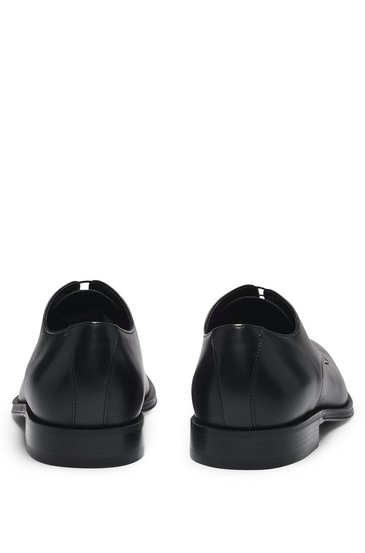 ITALIAN LEATHER DERBY SHOES WITH STITCHING DETAILS - 5