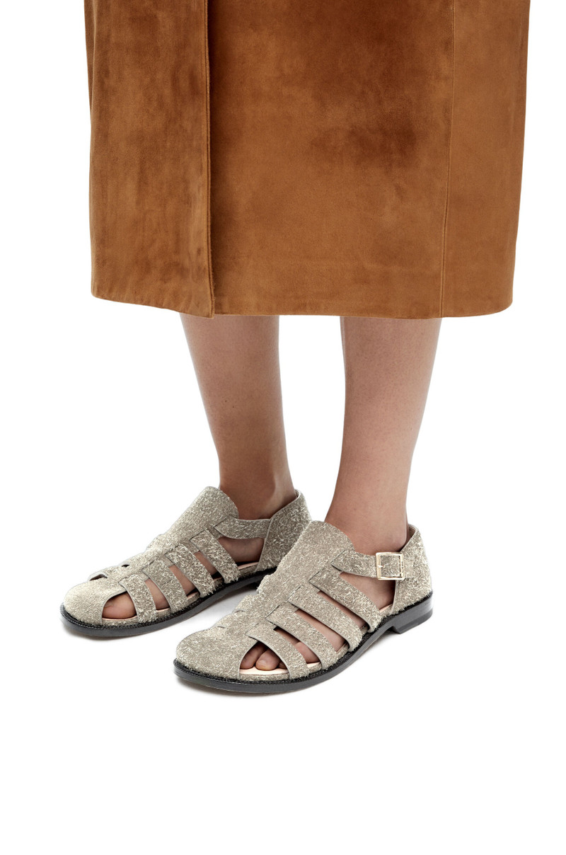 Loewe Campo sandal in brushed suede outlook