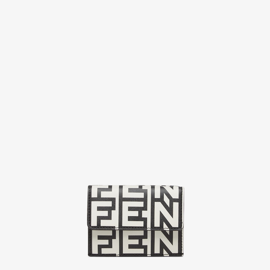 Compact design Fendi Roma tri-fold wallet with a roomy internal bill compartment and three concealed 1