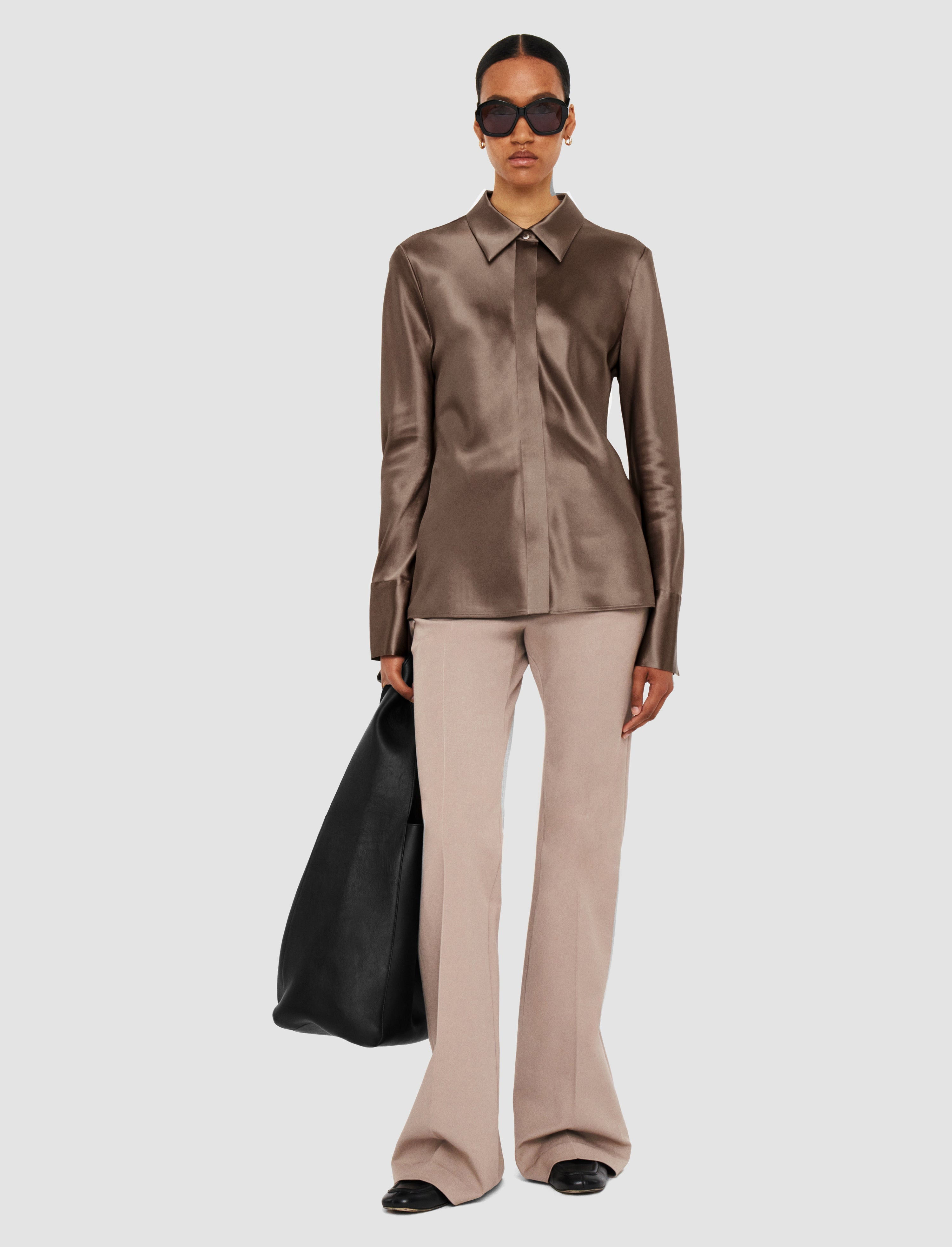 Brunel Silk Satin Blouse - 2