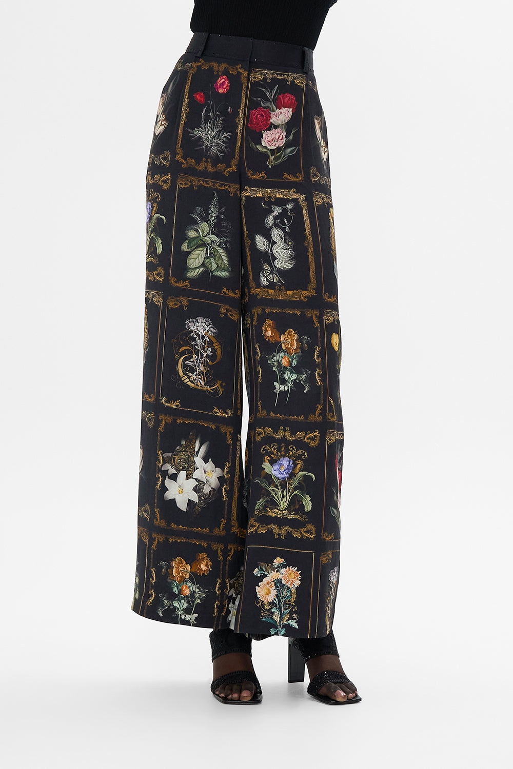 WIDE LEG WAISTED PANT - 5