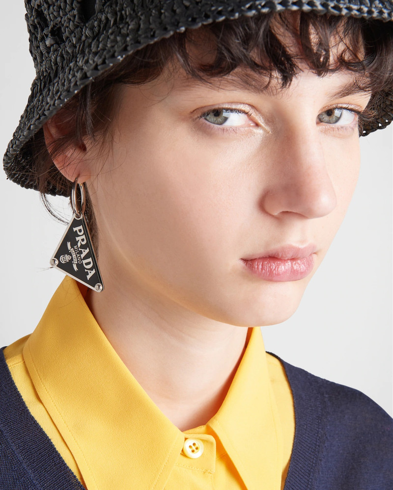 Prada Prada Symbole pendant right earring outlook