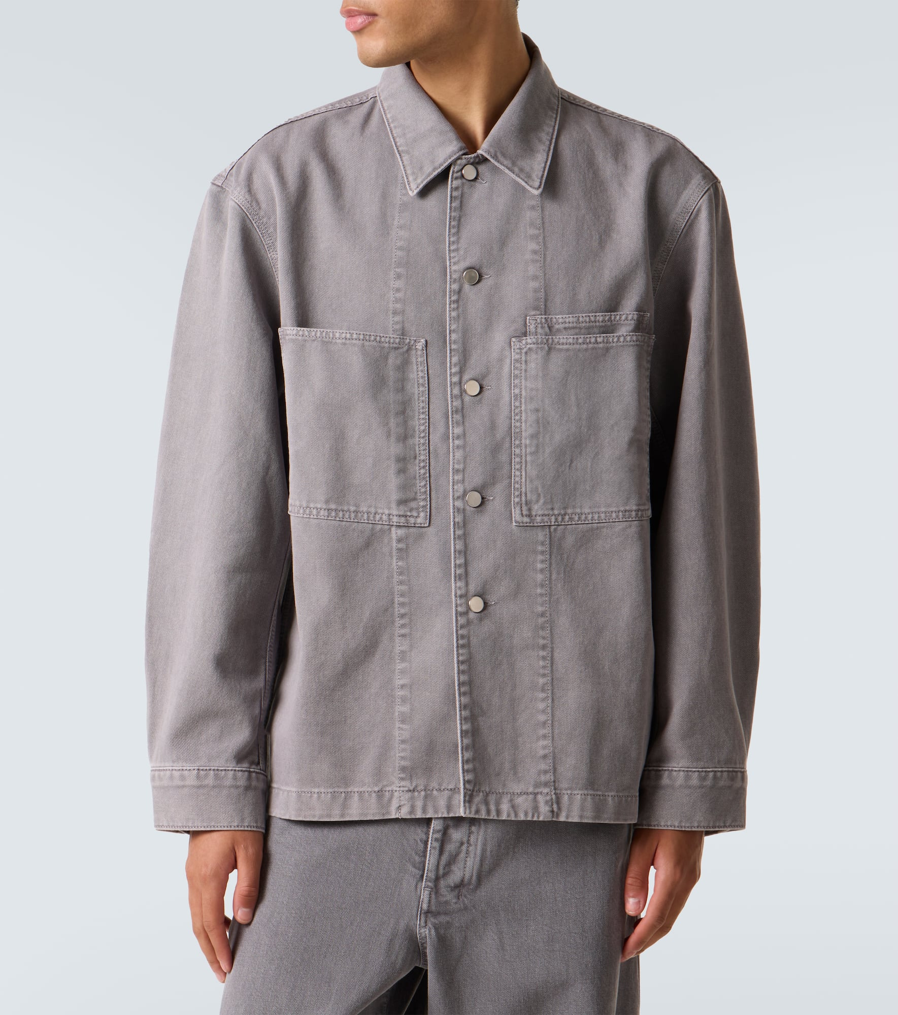 Workwear denim overshirt - 3