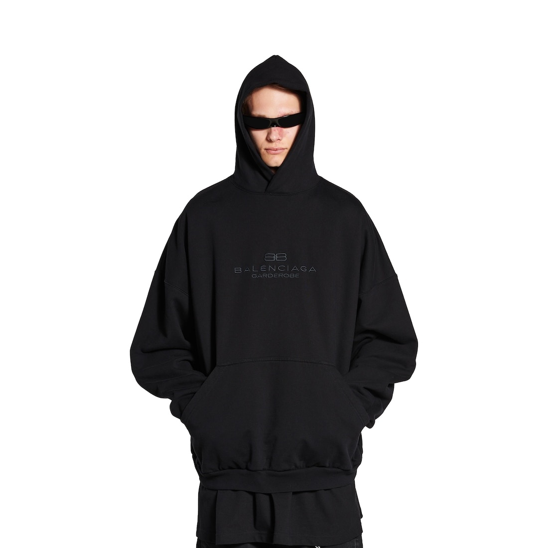 Men's Bb Garderobe Hoodie Large Fit in Black - 5