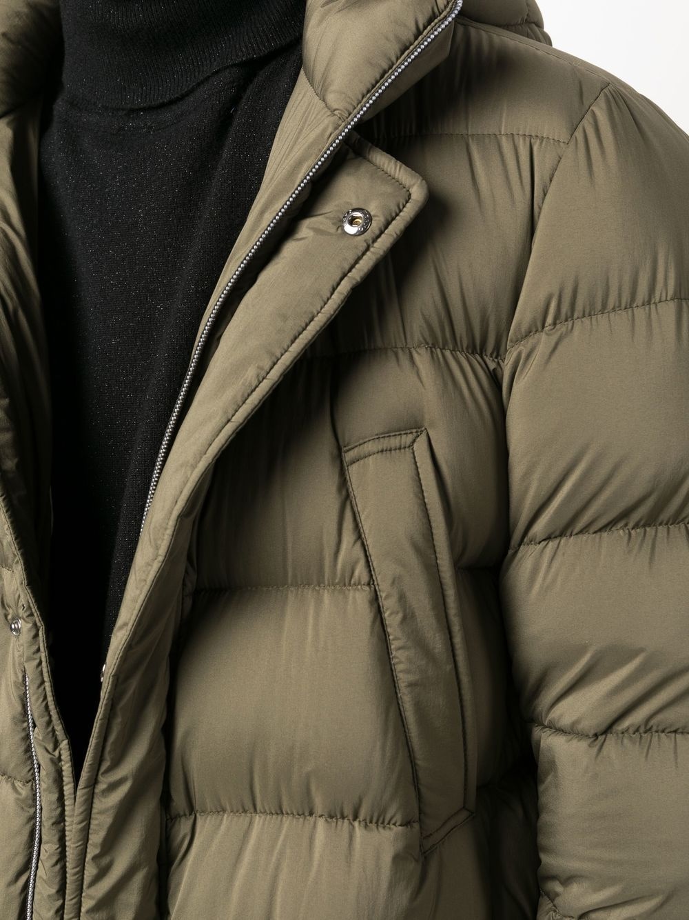 padded hooded down jacket - 5