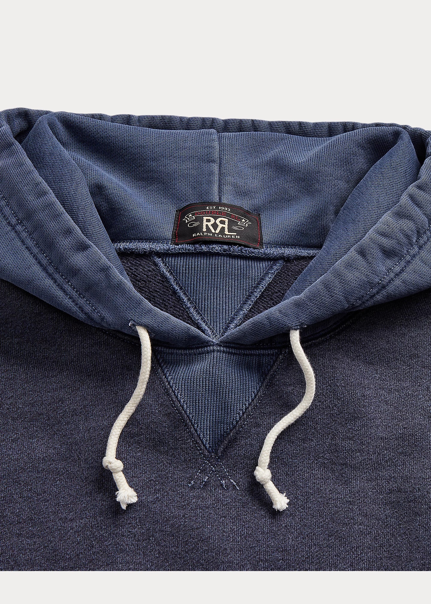 ラルフローレン RRL Garment-Dyed フレンチ テリー フーディ ロゴ フレンチ テリー フルジップ フーディ | ラルフ ローレン