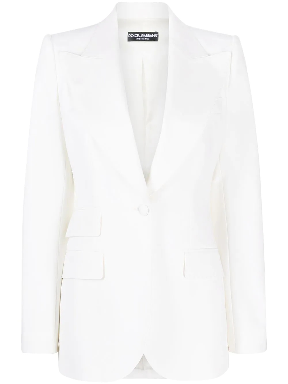 peak lapels single-breasted blazer - 1