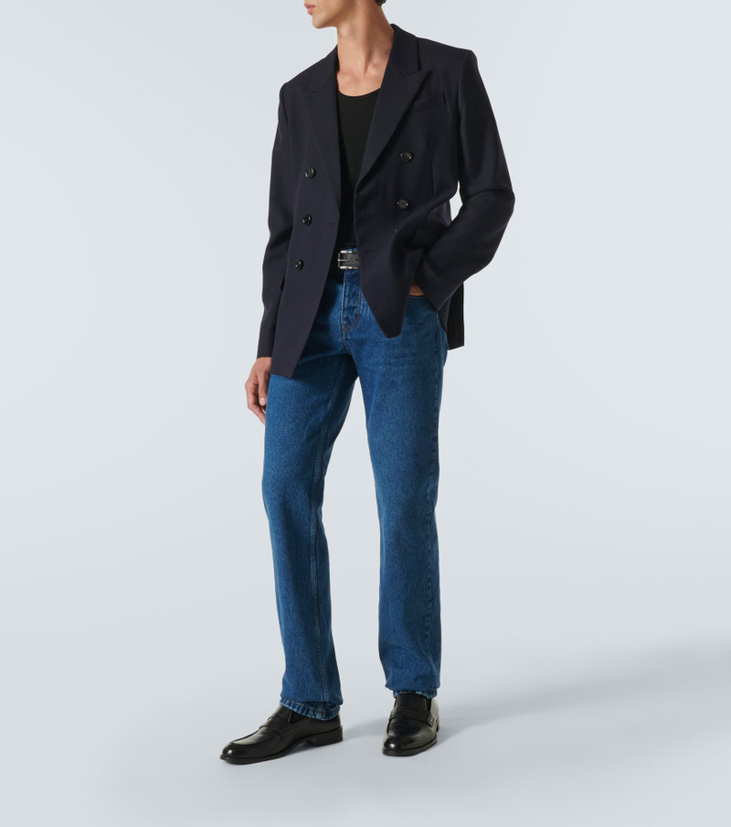 AMI Paris Double-breasted virgin wool blazer outlook