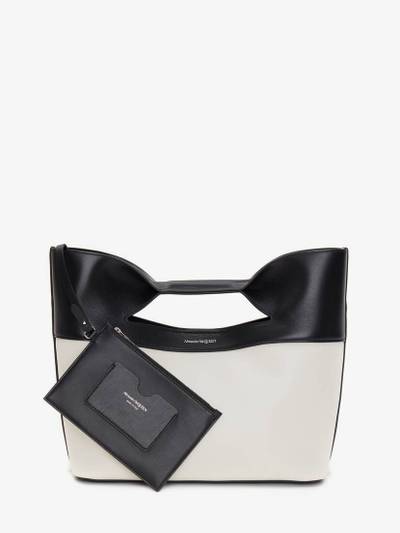 Alexander McQueen Women's The Bow Small in Black/white outlook