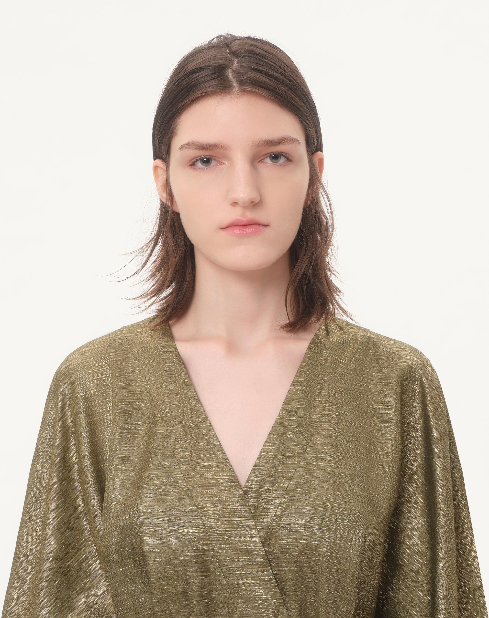 LONG LUREX DRESS WITH VOYAGE IMAGINAIRE PRINT - 3