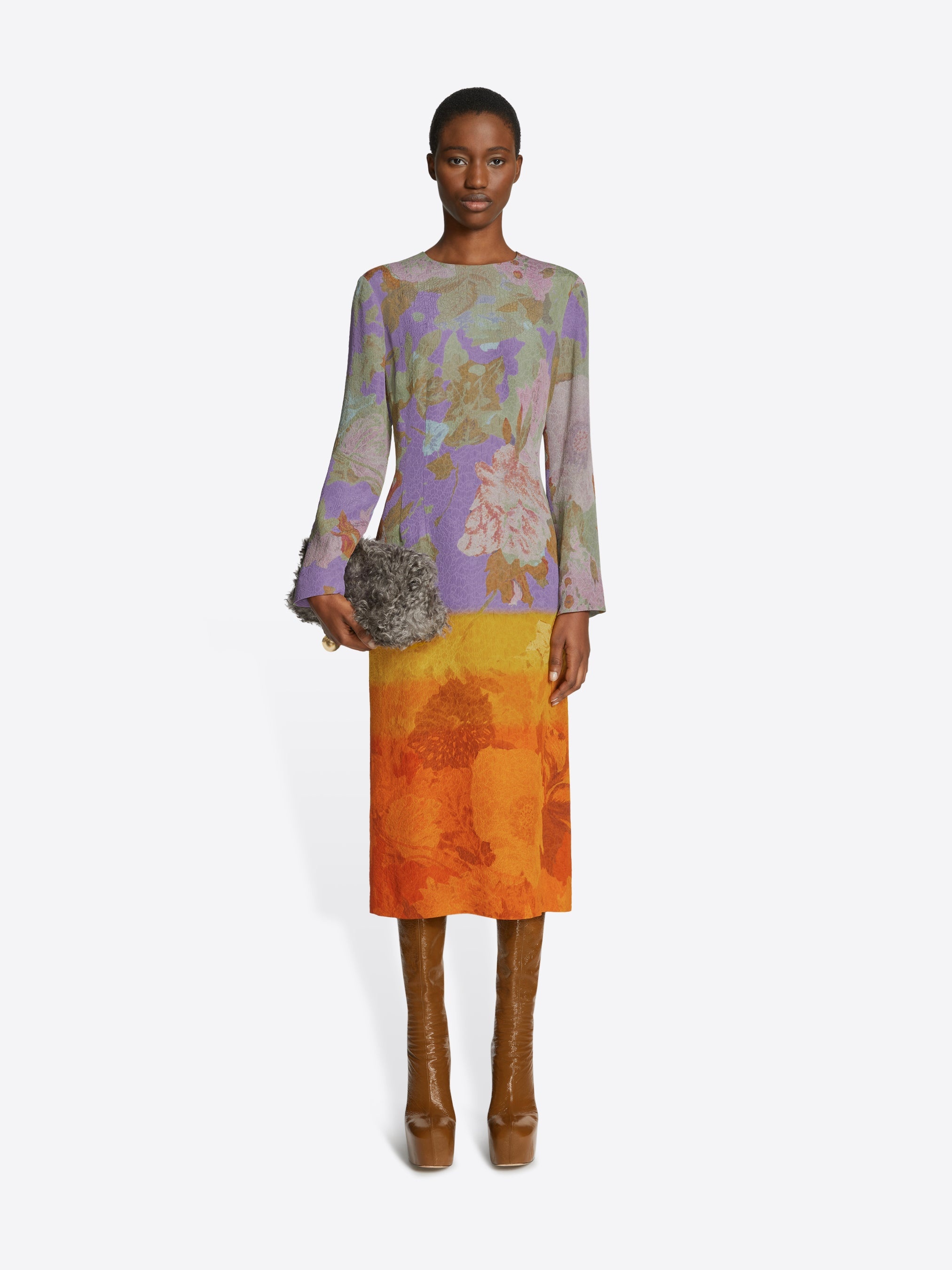 JACQUARD SHIFT DRESS - 2