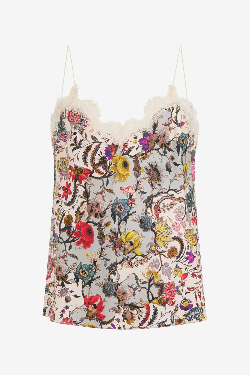 Top with Florentine Flowers print 1