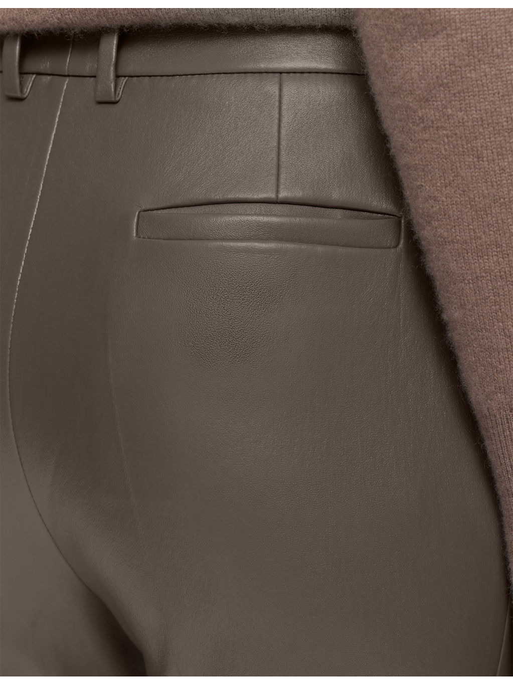 Tafira Flared Stretch-Leather Trousers - 4
