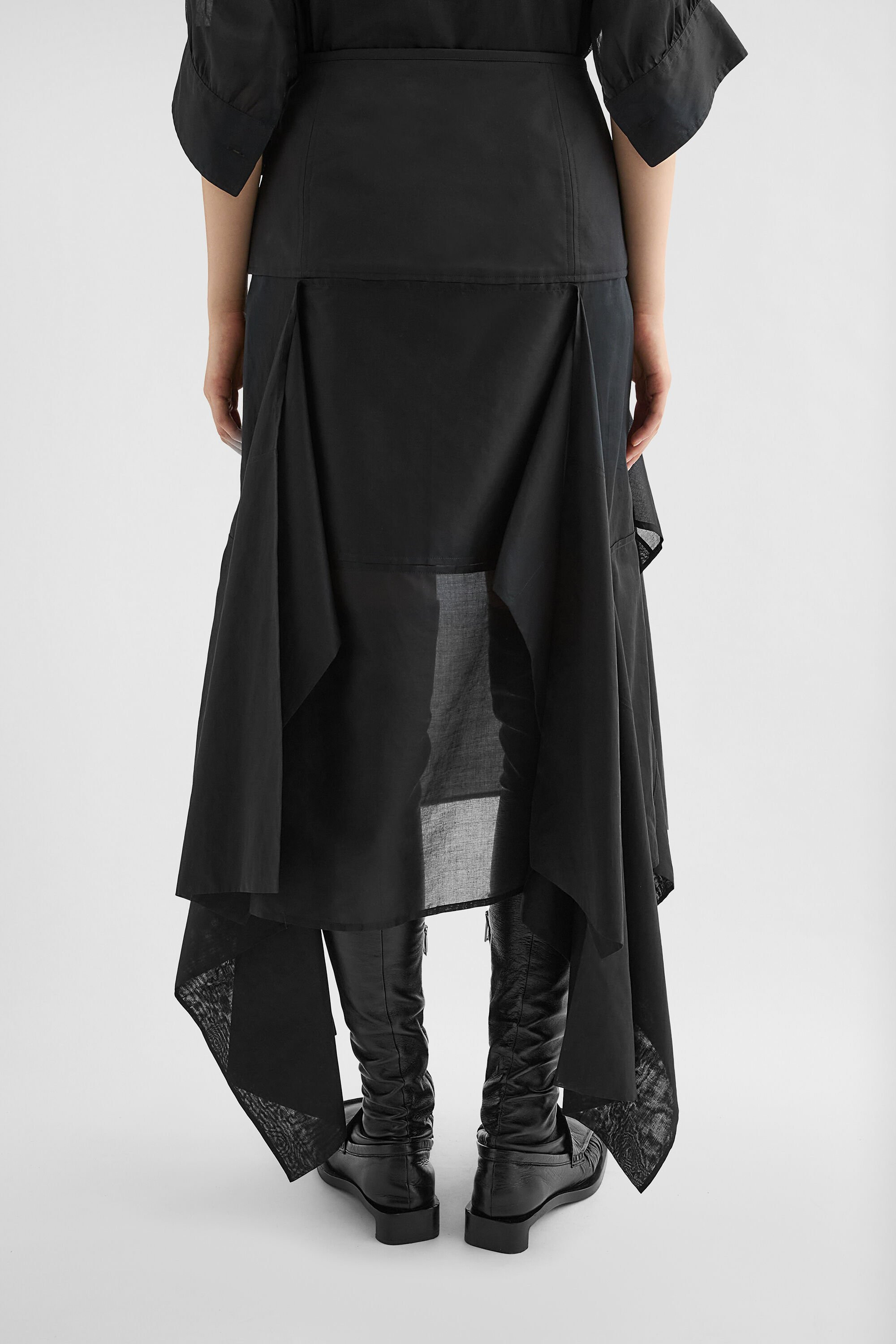 Cotton Muslin Panelled Skirt - 7