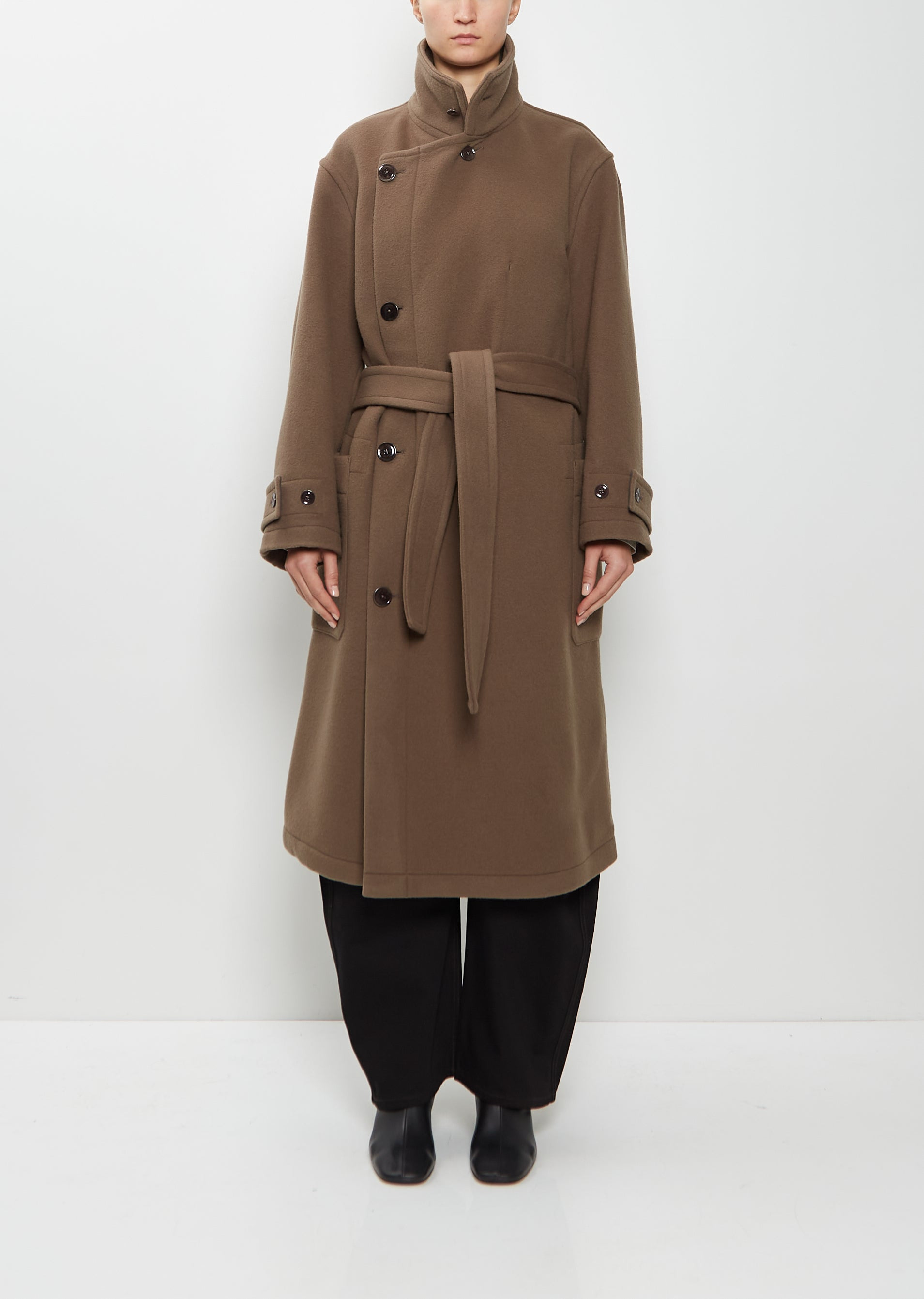 Lemaire WRAP COAT - CO1037 LF1116_BR500 | REVERSIBLE