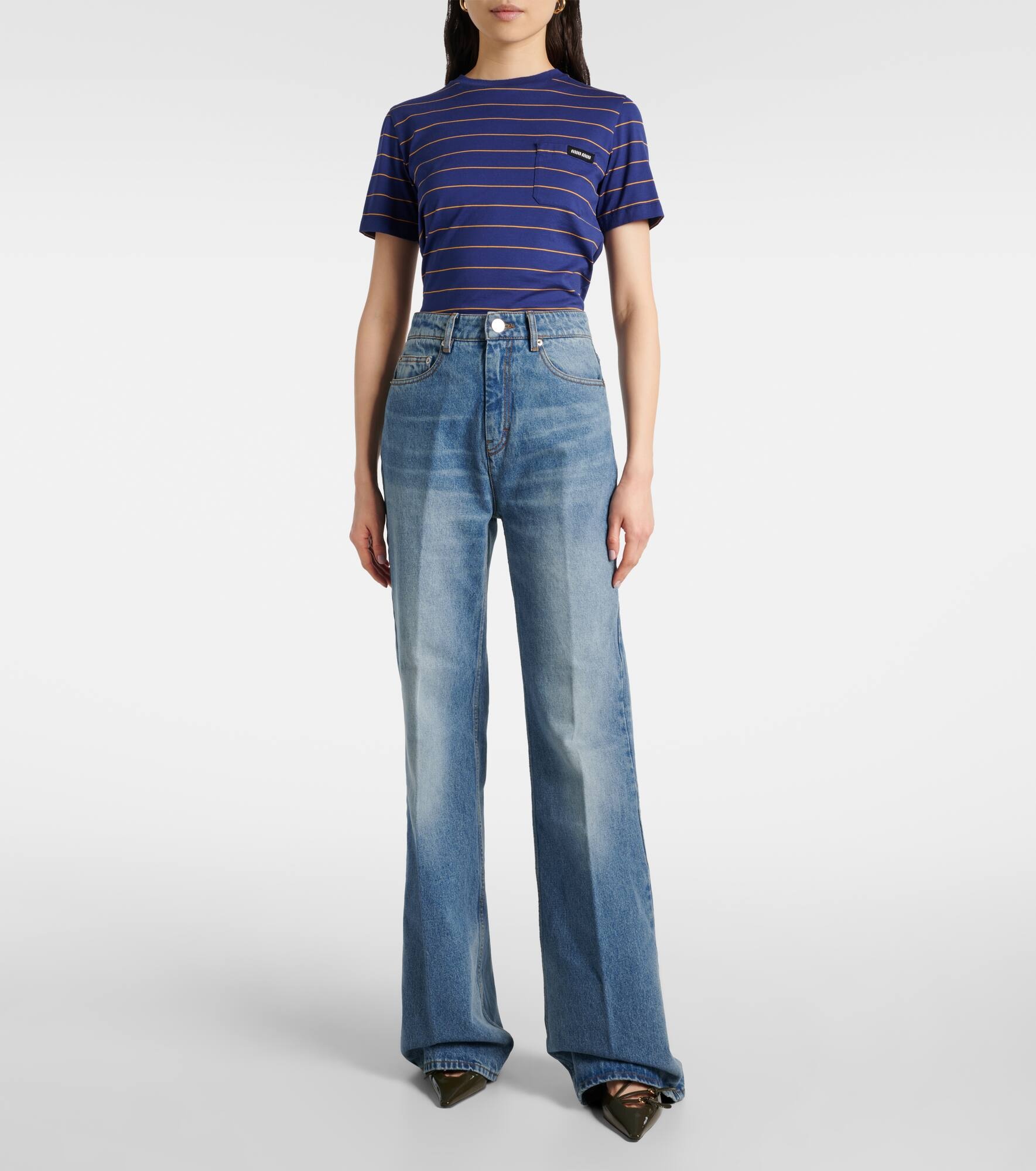 High-rise flared jeans - 7