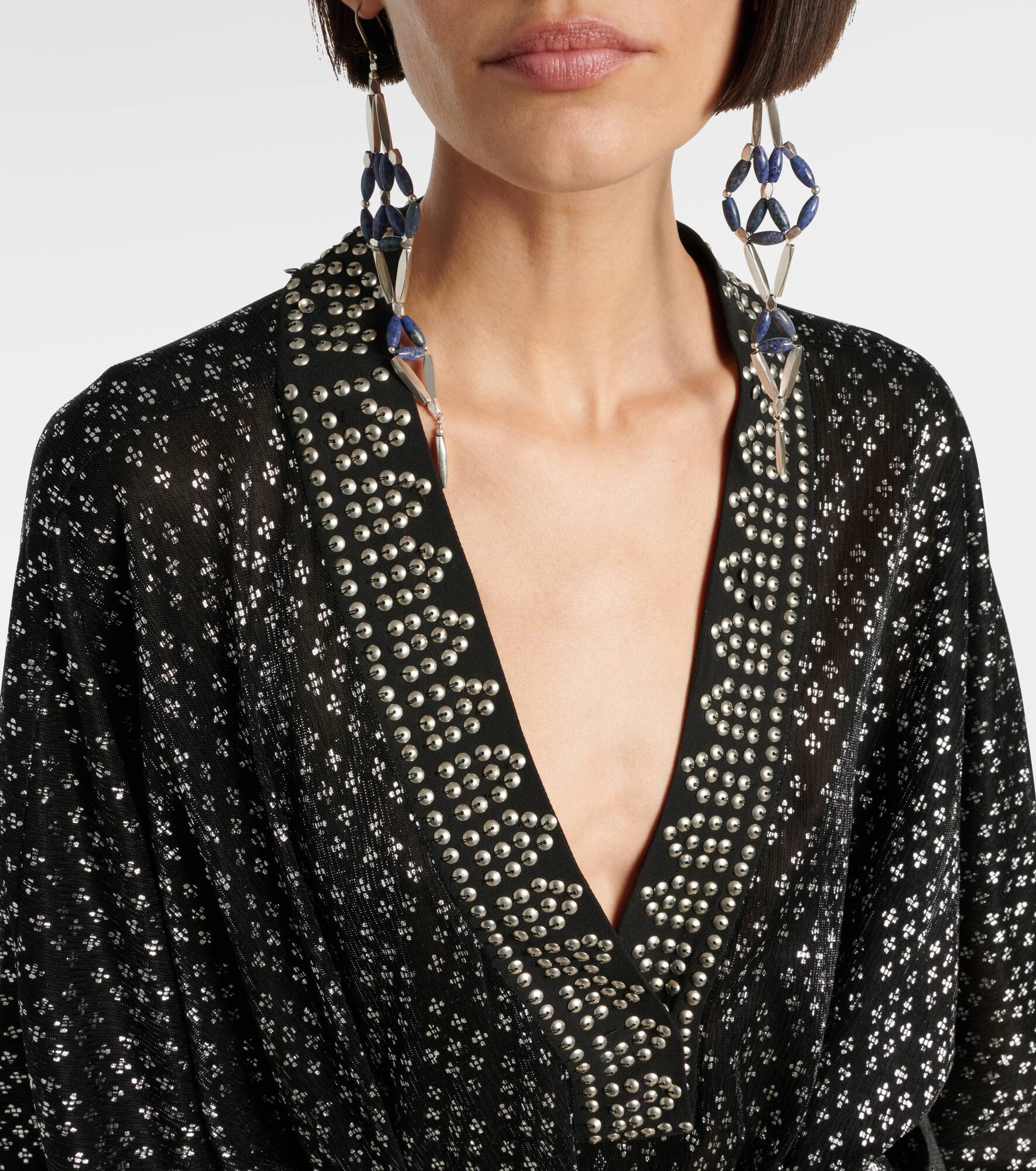 Nawel embellished lamé minidress - 4