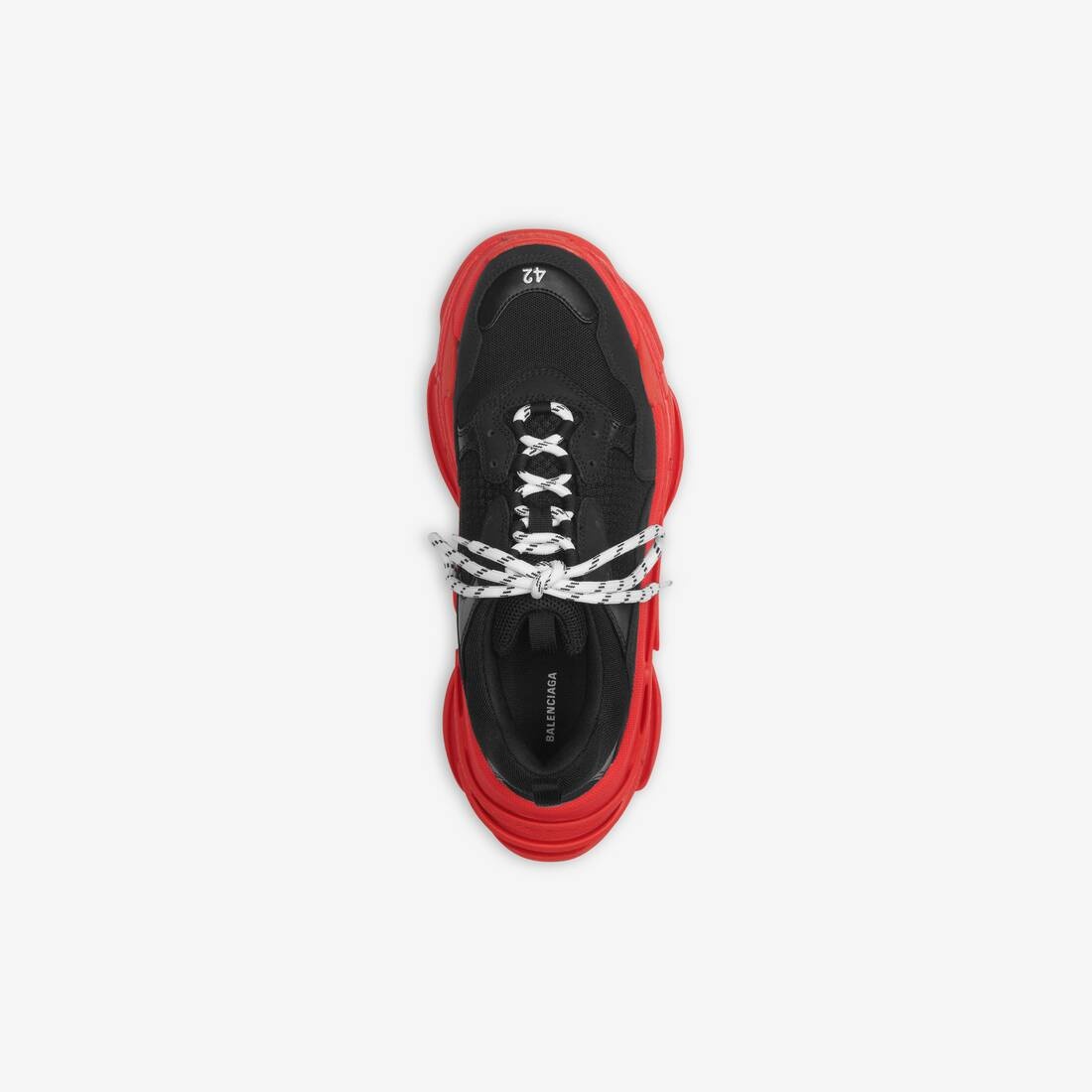 Men's Triple S Sneaker in Black/red - 5