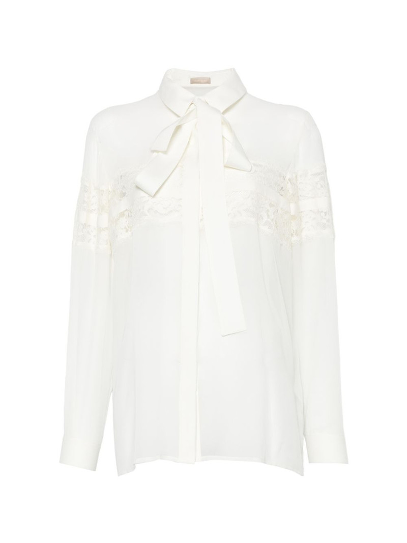 lace tie shirt 1