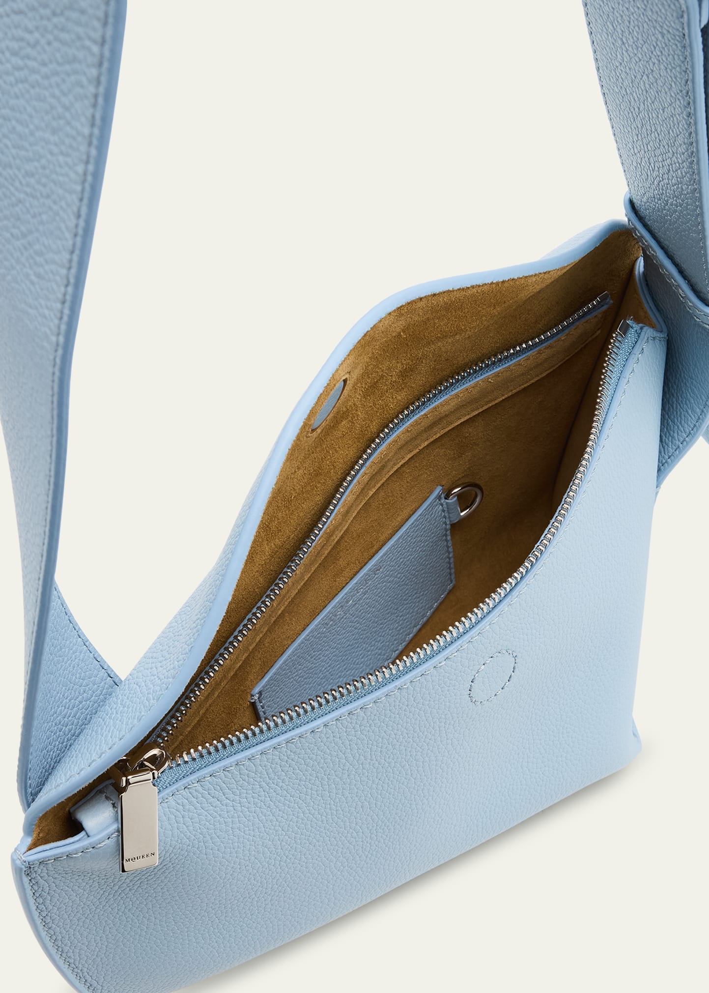 Sling Leather Crossbody Bag - 4