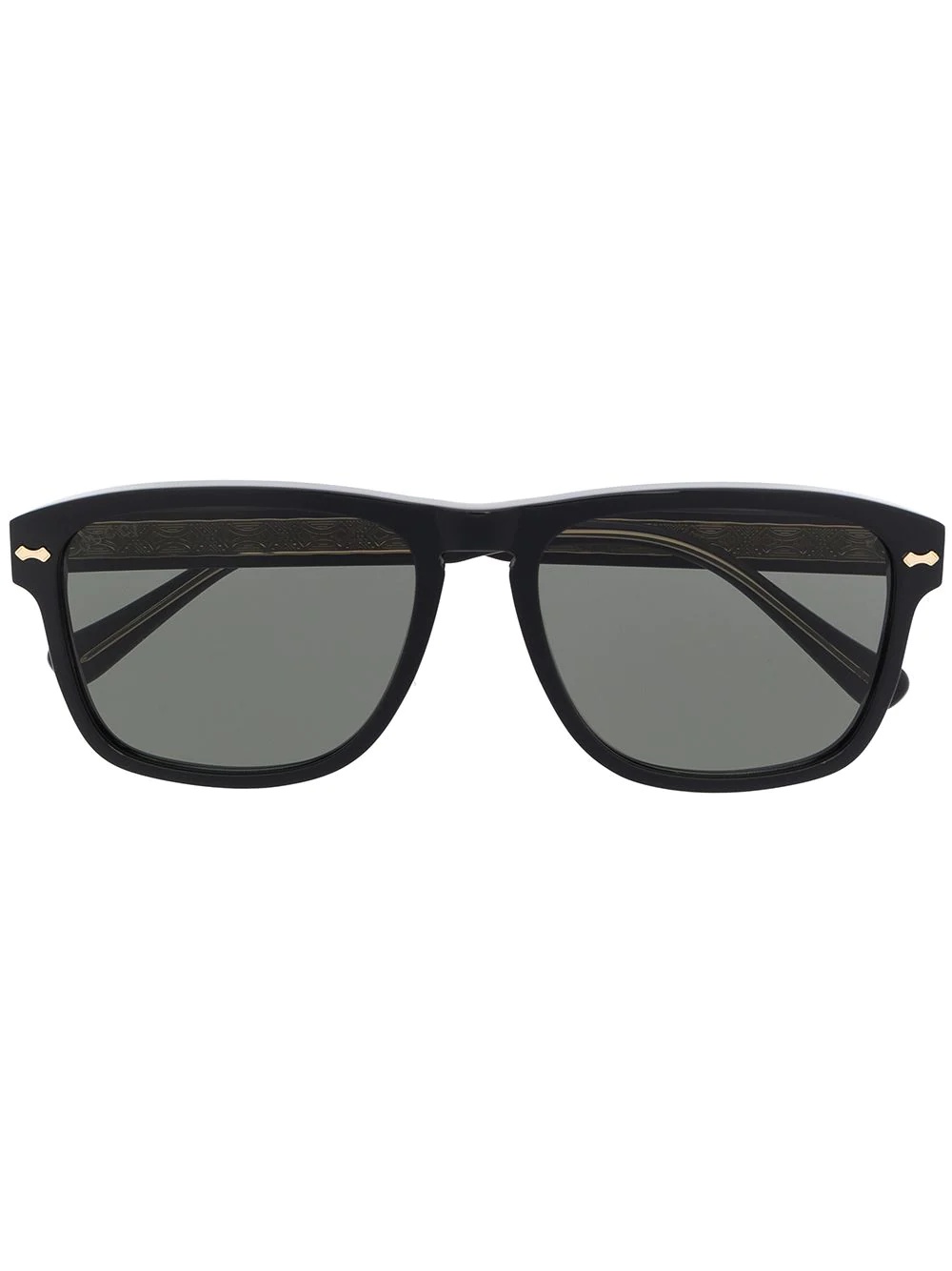 square-frame tinted sunglasses - 1