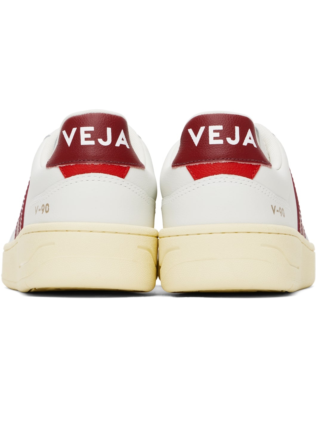 White V-90 Leather Sneakers - 2