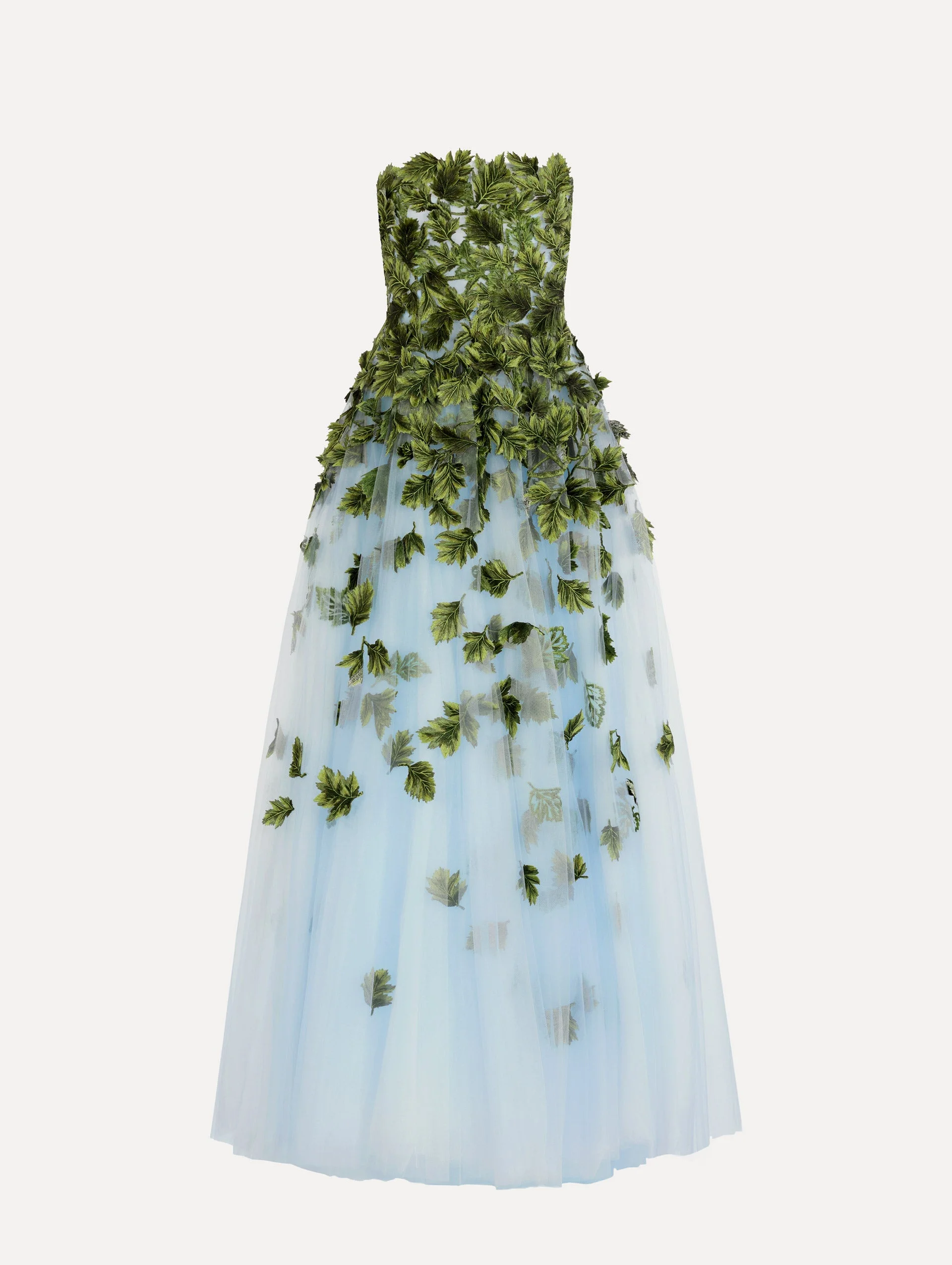 MAPLE LEAF APPLIQUÉ GOWN - 1
