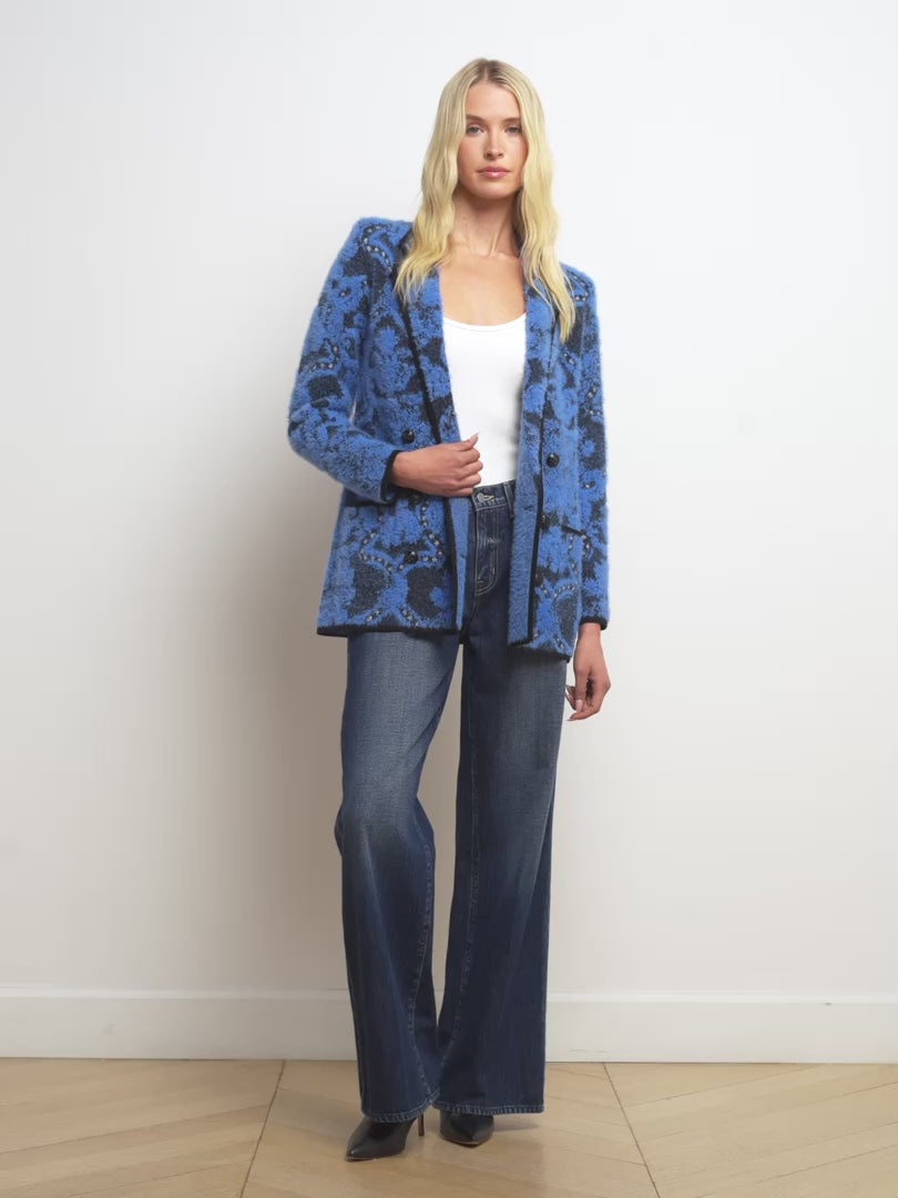 Eileen Jacquard Knit Blazer - 8
