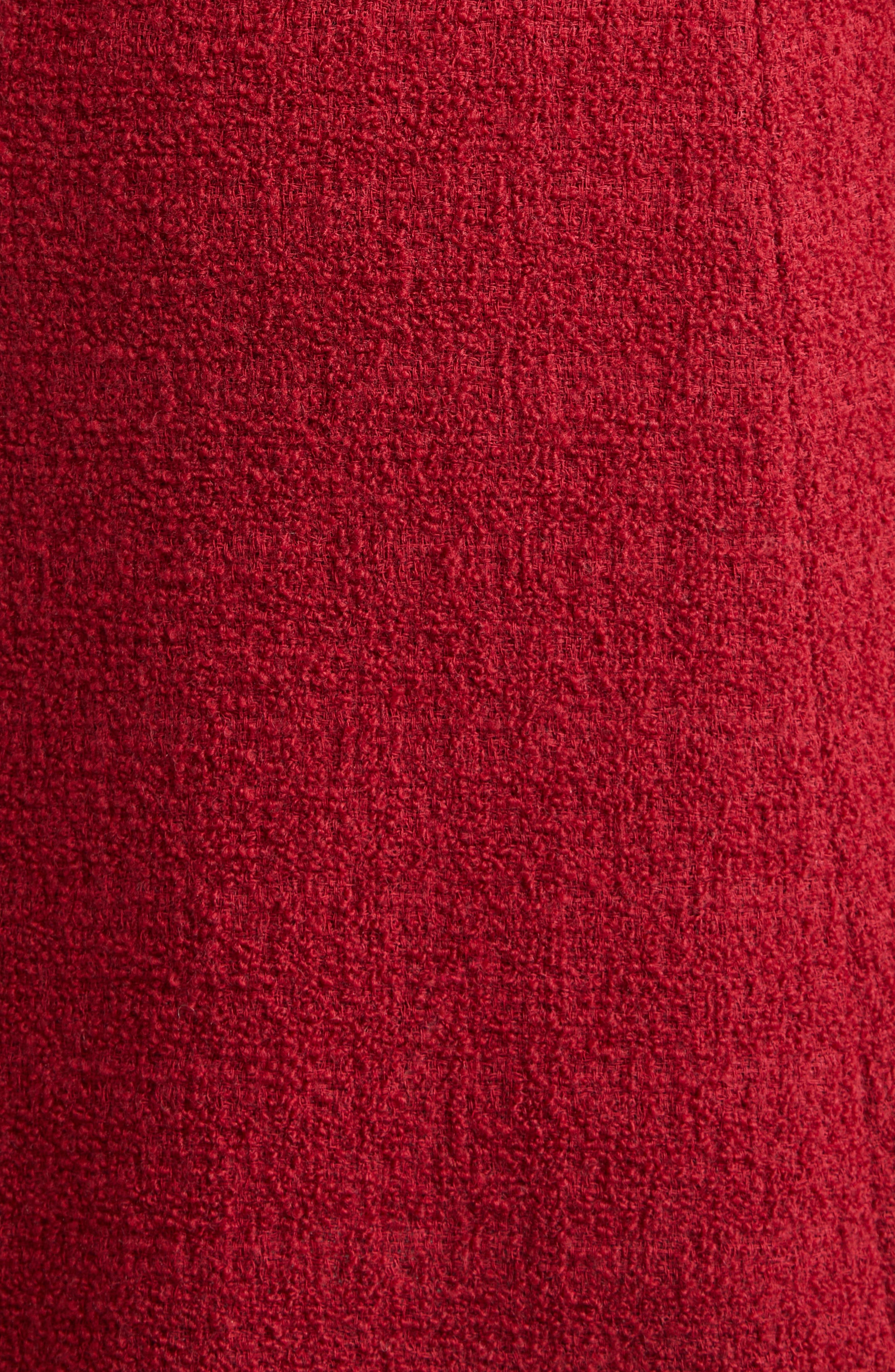 Giambattista Valli Sleeveless Bouclé Dress in Titan Red at Nordstrom - 7