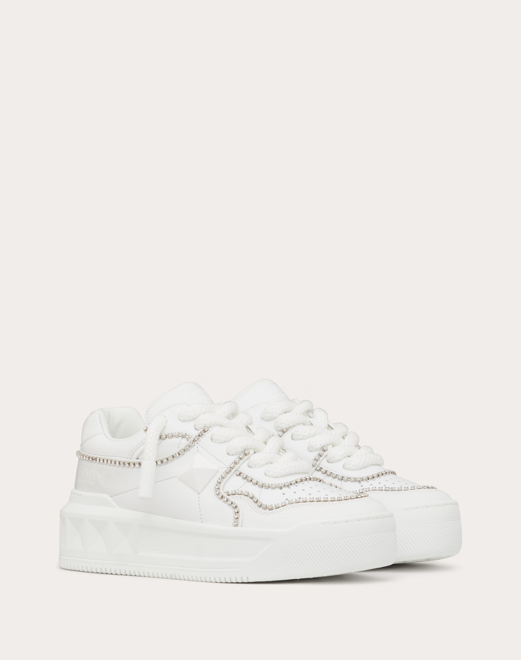 ONE STUD XL TRAINER IN NAPPA LEATHER WITH CRYSTALS - 2
