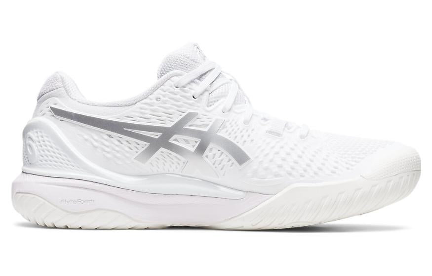 (WMNS) ASICS Gel Resolution 9 'White Pure Silver' 1042A208-100 - 2