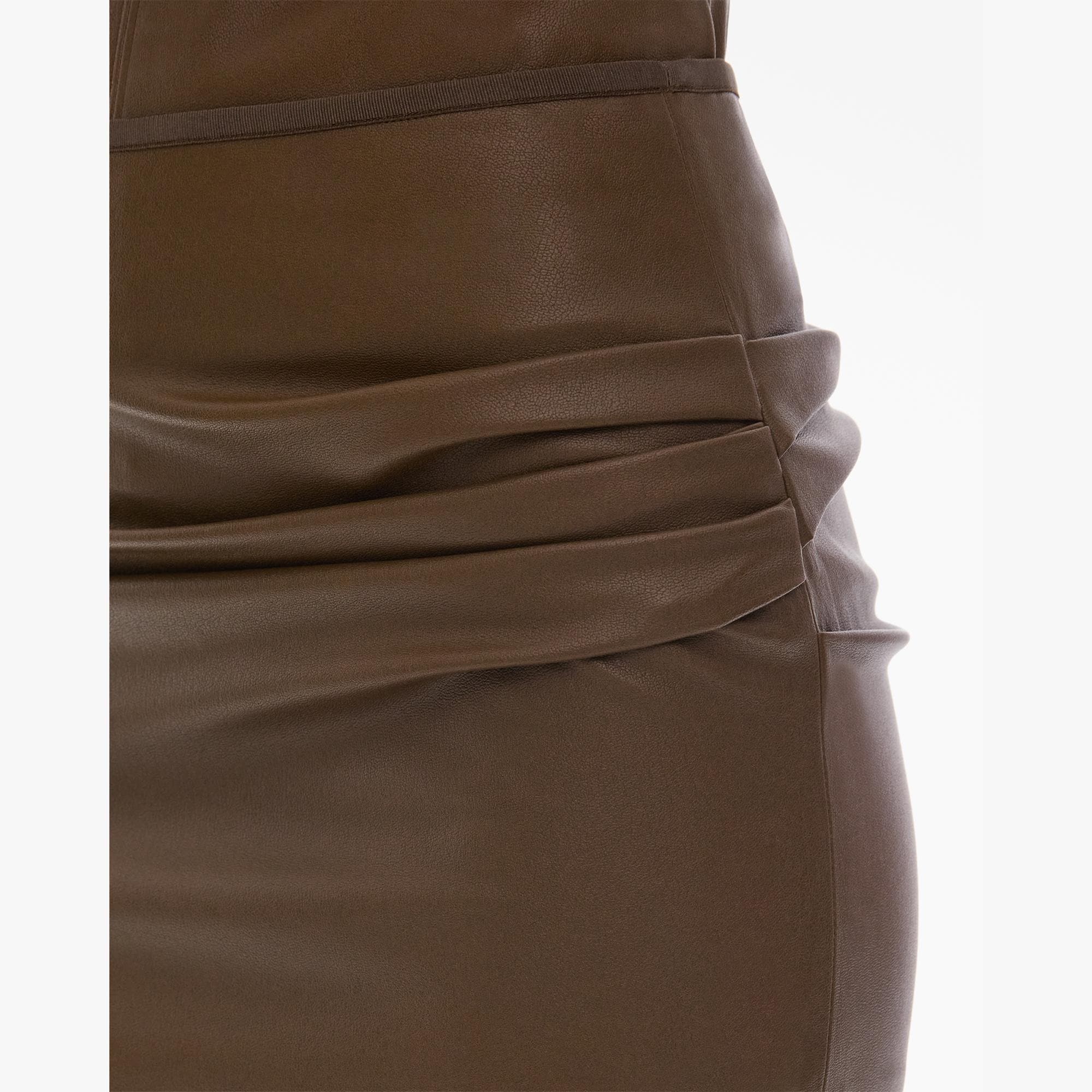 FAUX LEATHER MINI SKIRT - 6