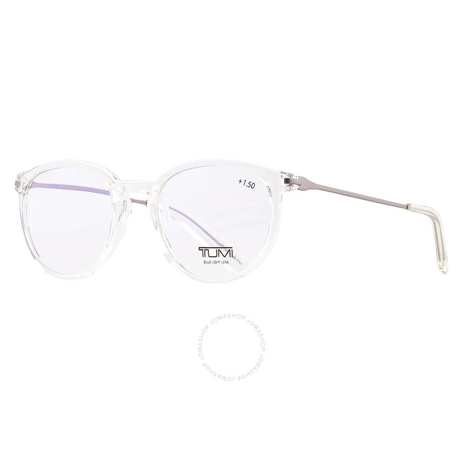 Tumi - Tumi Reading Oval Men's Eyeglasses VTU801 CRY 50 +1.50 - 2