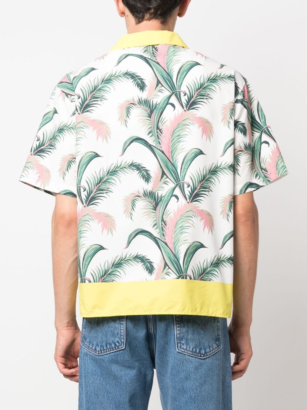 botanical-print short-sleeve shirt - 4