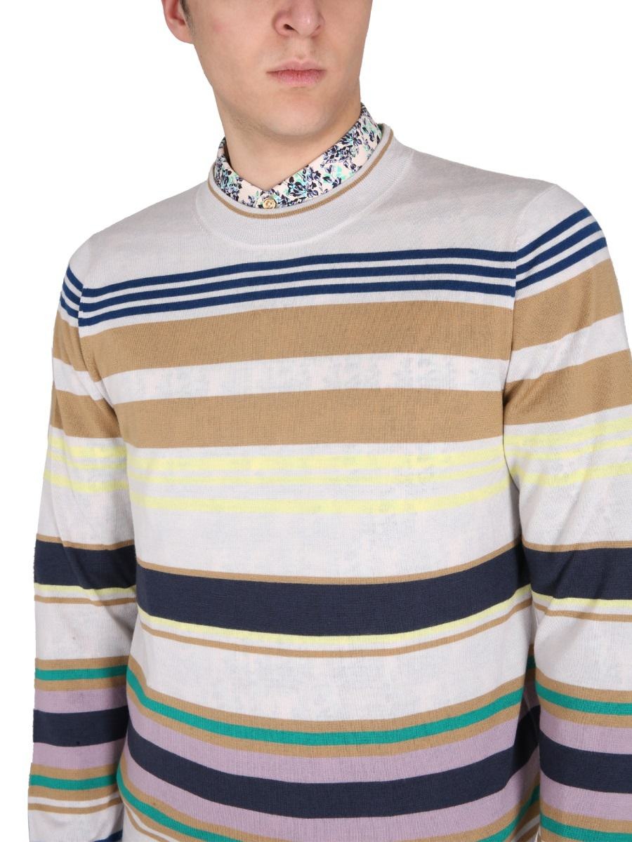 PAUL SMITH JERSEY WITH STRIPE PATTERN - 4