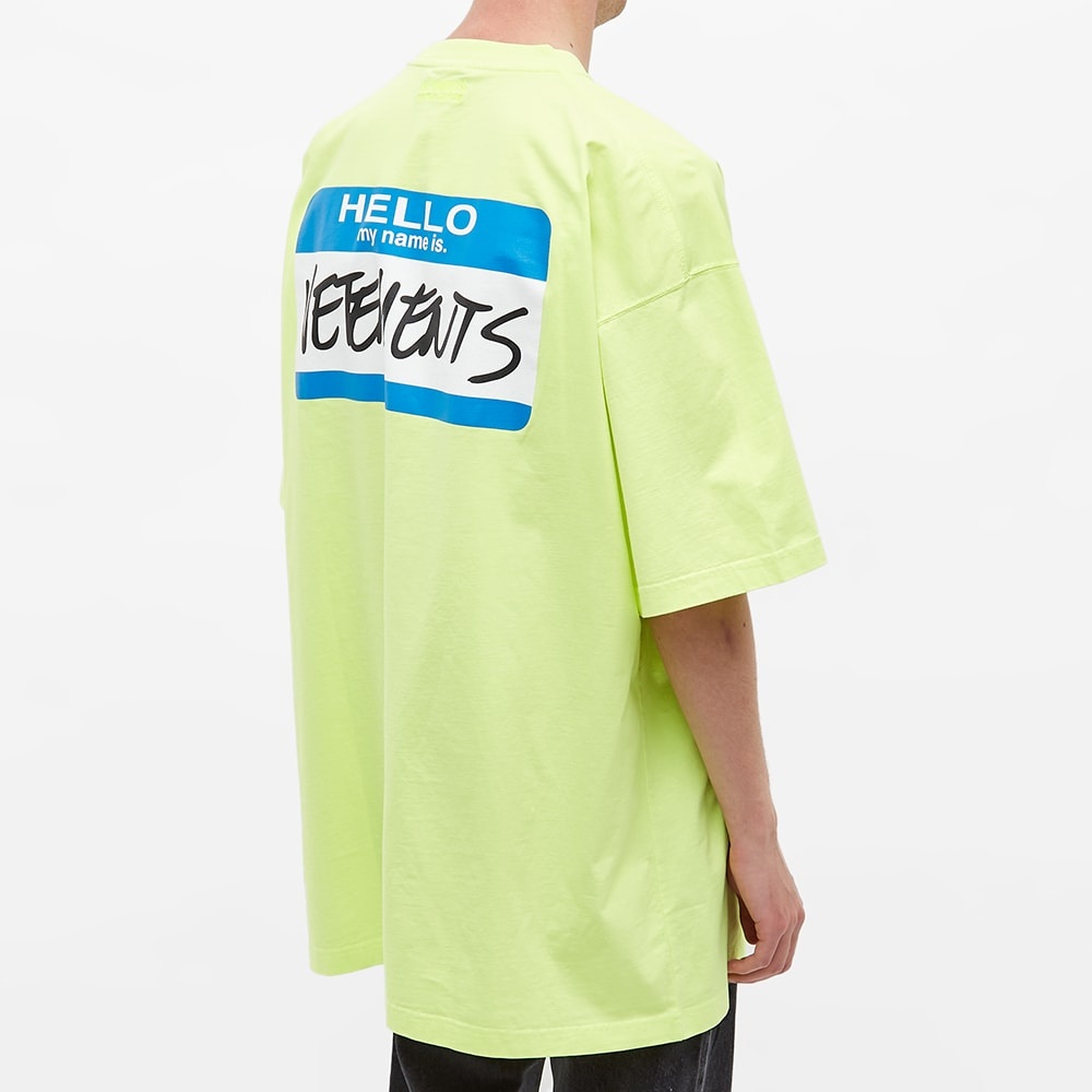 VETEMENTS My Name Is Oversized Tee - 5