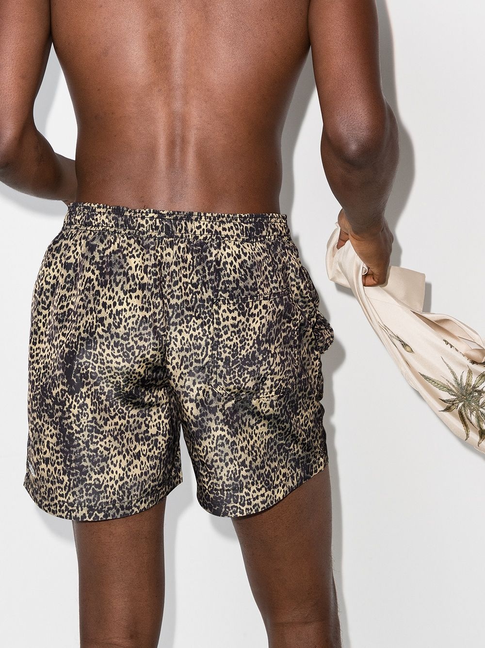 leopard-print swim shorts - 3