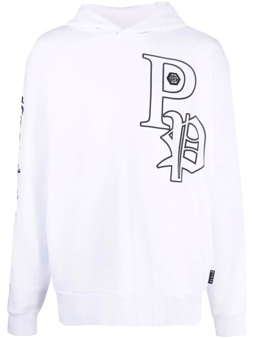 logo-print hoodie - 1