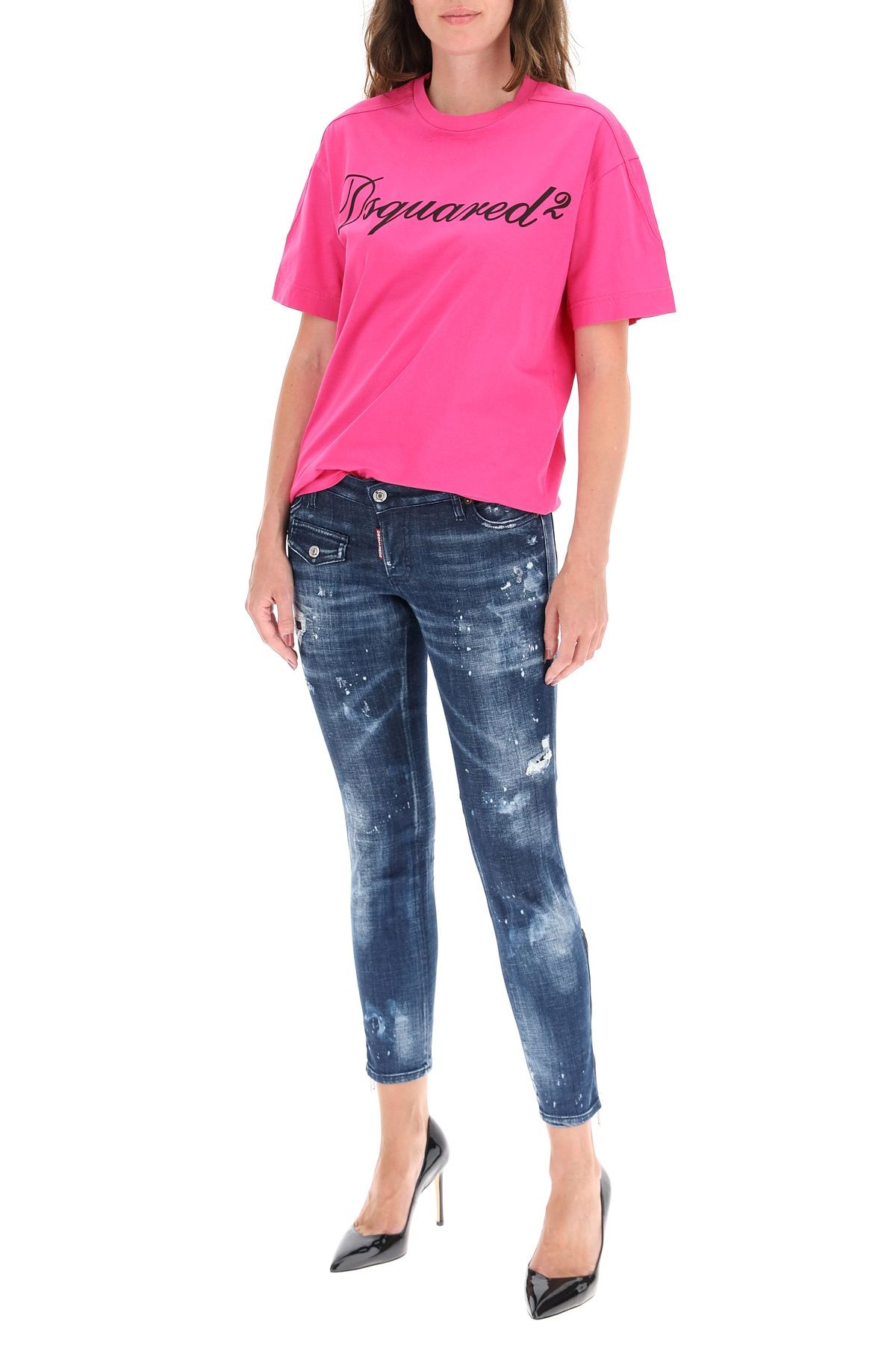 JENNIFER CROPPED JEANS WITH ZIP - 2