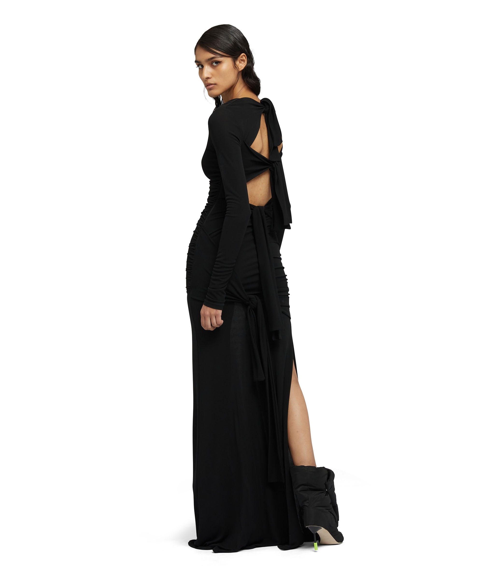 Maxi dress in fluid jersey - 5