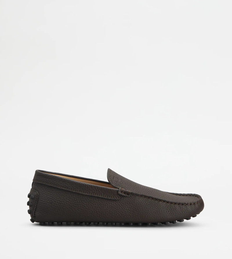 GOMMINO DRIVING SHOES IN LEATHER - BROWN - 1